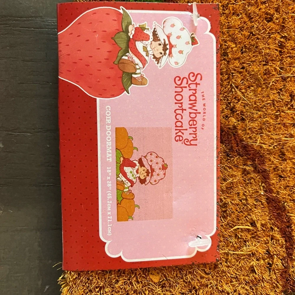 Pink Strawberry Shortcake Doormat